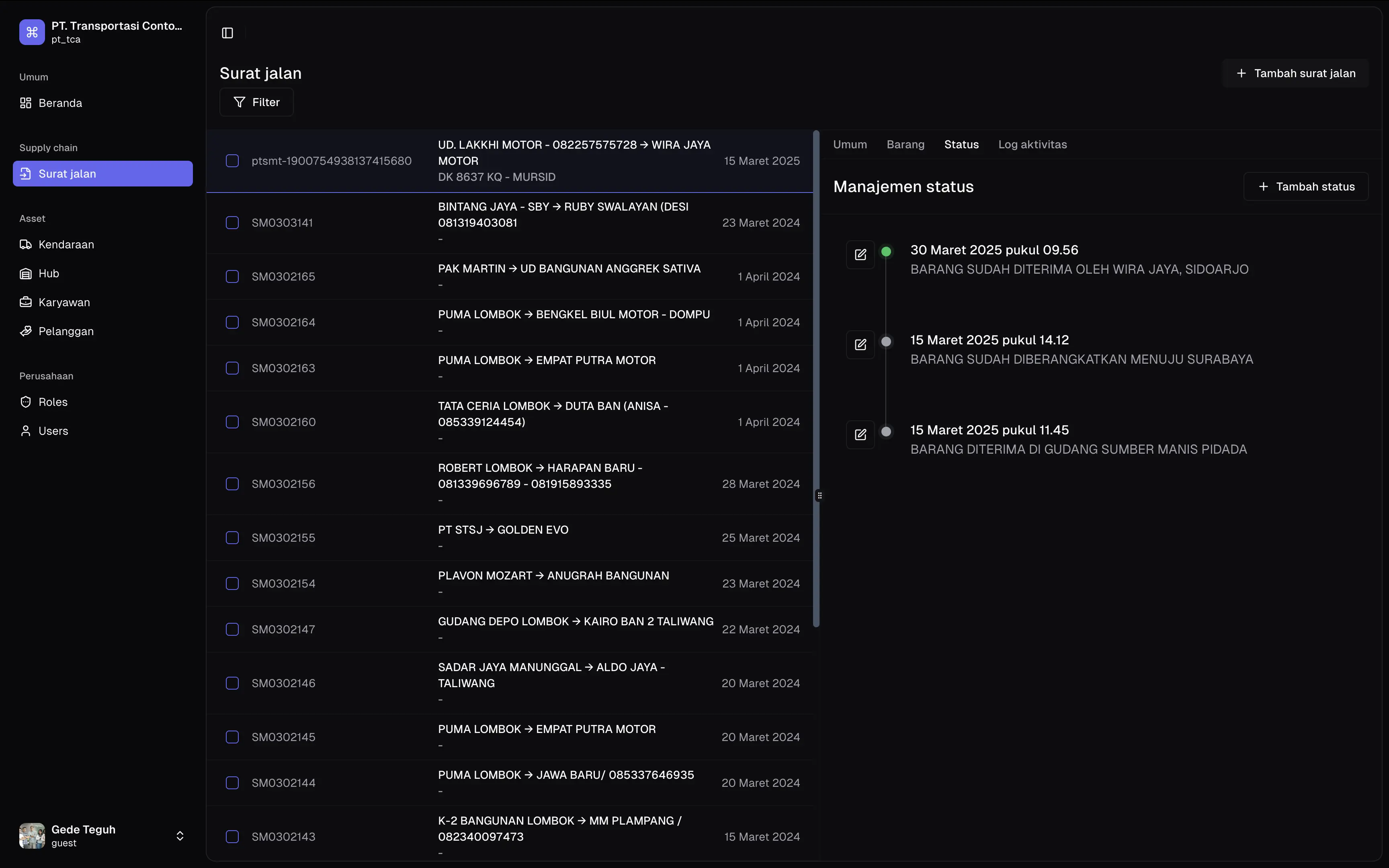 Goods Tracking